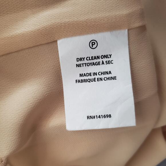 Ramy Brook Toby Twist Front Metallic Jacquard Gown Dress Soft Gold Combo Size 14 - Picture 10 of 11